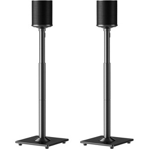 Speaker Stands for Sonos Era 100 and Sonos One, One SL, Play:1, Height Adjustable 35"- 43.4" Speaker Stands Pair - 1 of 4