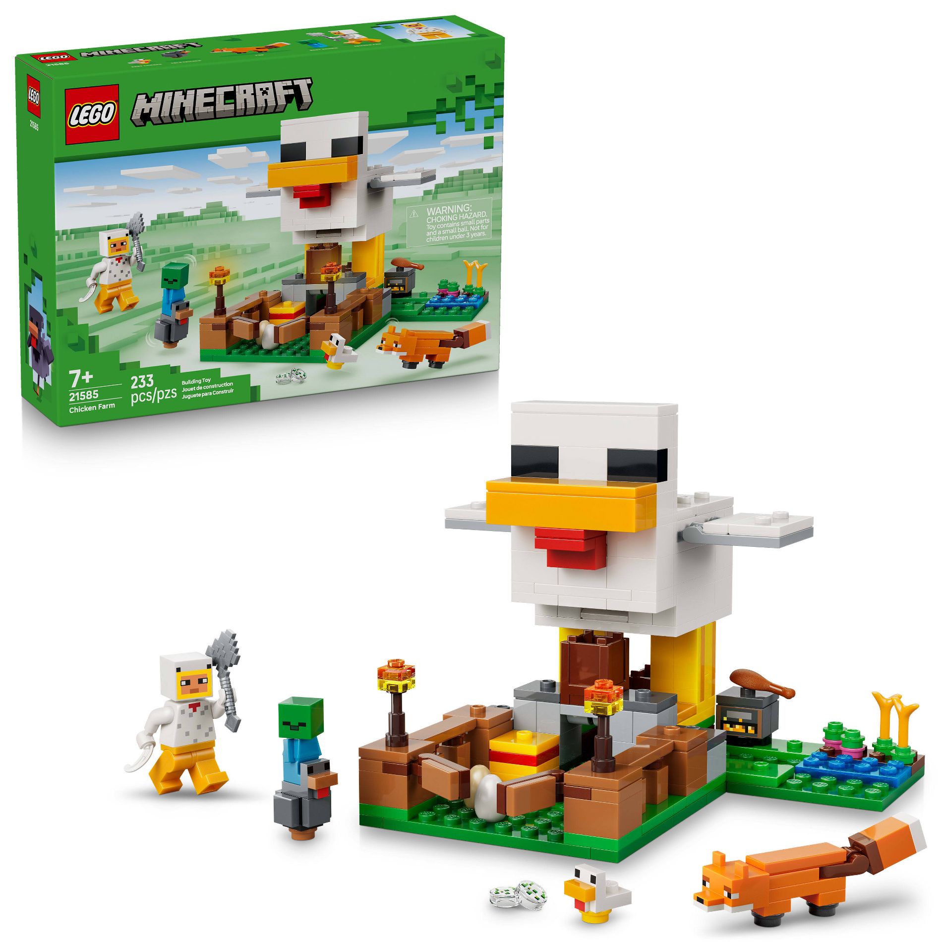 LEGO Minecraft Chicken Farm Building Toy 21585