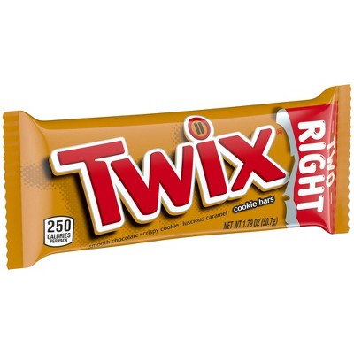 Twix Caramel Full Size Caramel Cookie Chocolate Candy Bar  - 1.79oz