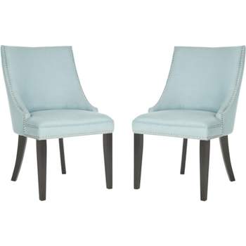 Afton 20"H Side Chair with Nail Heads (Set of 2)  - Safavieh
