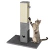 Tangkula 31" Tall Cat Scratching Pole with Sisal Rope & 2 Balls Claw Scratcher for Most Cats - 2 of 4