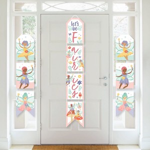 Big Dot of Happiness Let's Be Fairies - Hanging Vertical Paper Door Banners - Fairy Garden Birthday Party Wall Decoration Kit - Indoor Door Decor - 1 of 4