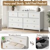 7-Drawer Dresser,Modern Wooden Storage Chest of Drawers,Dresser TV Stand,Wood Drawer Organizer with Handles for Bedroom,Living Room,Hallway,White - 4 of 4