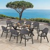 Outdoor Dining Set, 59 Inch Patio Furniture Set with PE Wicker Chairs, All-Weather Resistant Aluminum - 3 of 4