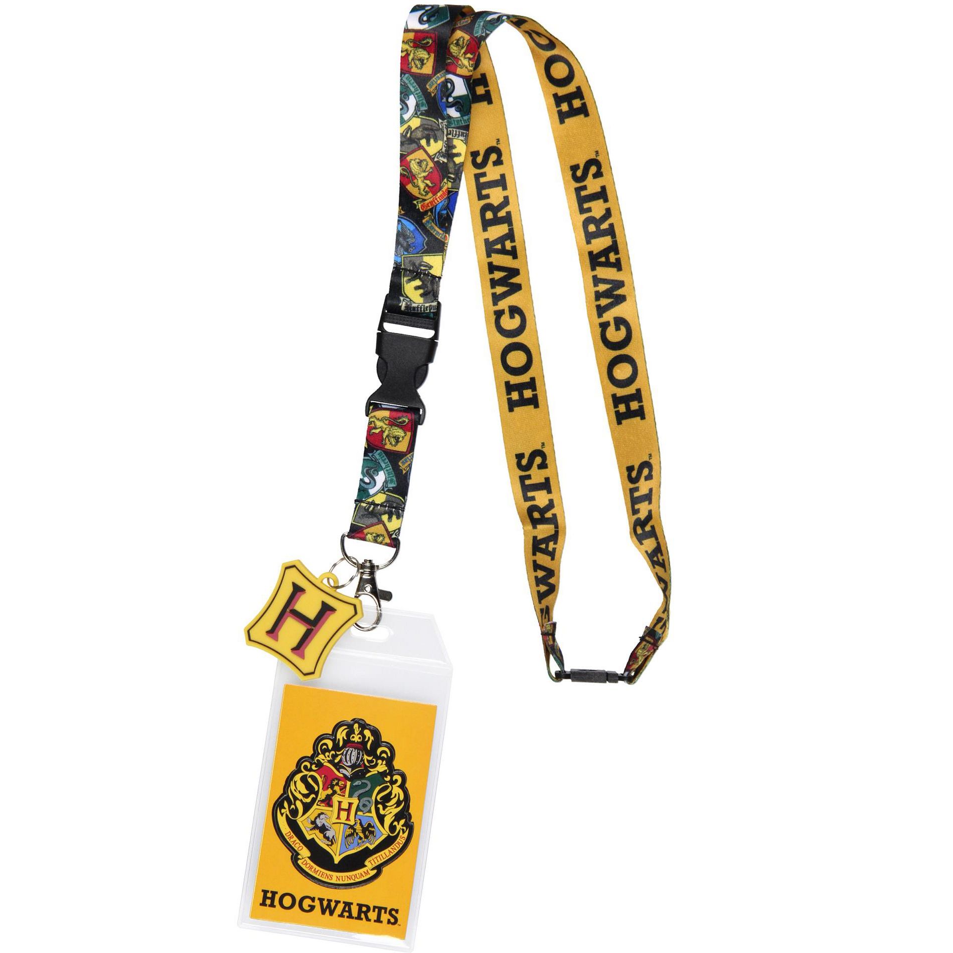 Harry Potter Hogwarts Lanyard Metal Charm ID Card Holder and Collectible Sticker