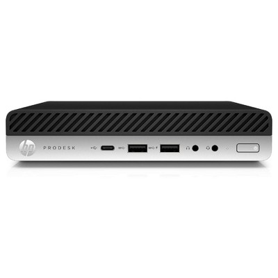 Refurbished: HP Prodesk 600 G4 Desktop Intel Core i3 3.20 GHz 8 GB 256 GB SSD W11P WiFi - Manufacturer Refurbished