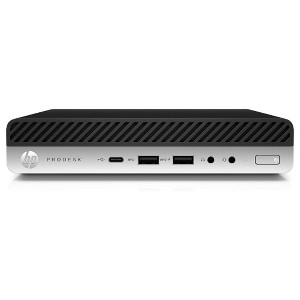 Refurbished: HP Prodesk 600 G4 Desktop Intel Core i3 3.20 GHz 8 GB 256 GB SSD W11P WiFi - Manufacturer Refurbished - 1 of 3
