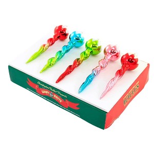 Shiny Brite 5.0 Inch Festive Fete Icicles Christmas Ornaments Tree Ornament Sets - 1 of 3