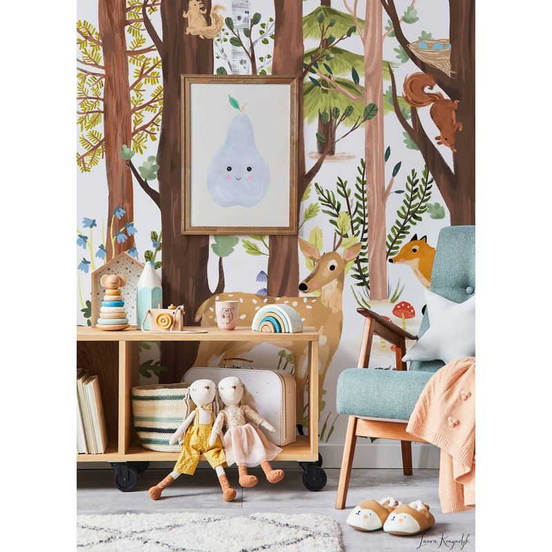 Forest Animal Hide and Seek Peel and Stick Wall Mural - RoomMates, 4 of 7