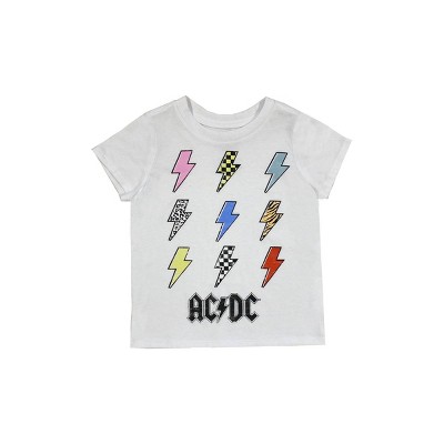 Image of Toddler AC/DC Lightning Bolt T-Shirt - White 2T