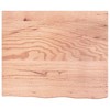 vidaXL Wall Shelf Light Brown 23.6 in.x19.7 in.x0.8 in. Treated Solid Wood Oak - 4 of 4