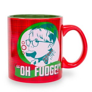 Silver Buffalo A Christmas Story "Oh Fudge" Ceramic Mug | Holds 20 Ounces - 1 of 4