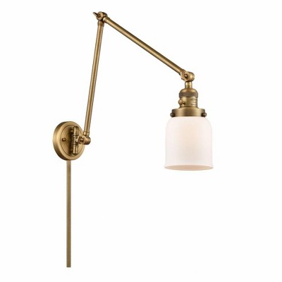 Bell - 1 Light Swing Arm Wall Sconce In Industrial Style-30 Inches Tall and 8 Inches Wide