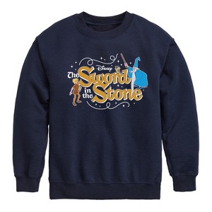 Boys' - Disney - Sword In The Stone Character Group Graphic Long Sleeve Fleece Sweatshirt - 1 of 4