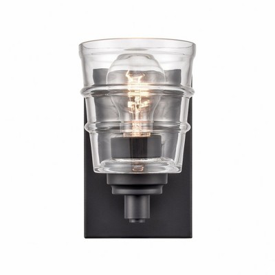 Elk Home Pulsate 1 - Light Vanity in  Matte Black