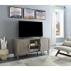 NicBex 60 Inch TV Stand with 2 Storage Cabinets Modern Entertainment Center Media Console for Living Room, Bedroom, Gray - 2 of 4