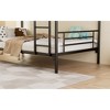 Queen Size Metal Platform Bed with LED Lights and Charging Station - 4 of 4