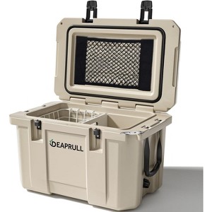 Hooure 60 Quart Cooler with Wheels, Ice Chests Portable Camping Cooler Holds Ice up to 6 Days, Leak-Proof Outdoor Insulated Cooler with Handle - 1 of 4