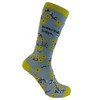 Crazy Dog T-Shirts Women's Swearing Helps Socks Funny Curse Word Naughty Sarcastic Flowers Footwear - 3 of 4
