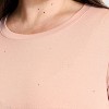Women's Slim Fit Long Sleeve Embellished Ribbed Top - A New Day™ - 4 of 4