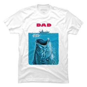 Men's Design By Humans Dad Needs a Bigger Bass Fishing Boat By MudgeStudios T-Shirt - 1 of 2