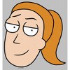 Women's Rick And Morty Smiling Summer Big Head Portrait T-Shirt - 2 of 4