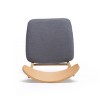 Lyngins Dining Chairs Set of 2,Modern Kitchen Chairs with Wood Legs and Padded Seat Cushion for Dining Room,Living Room,Gray - 4 of 4