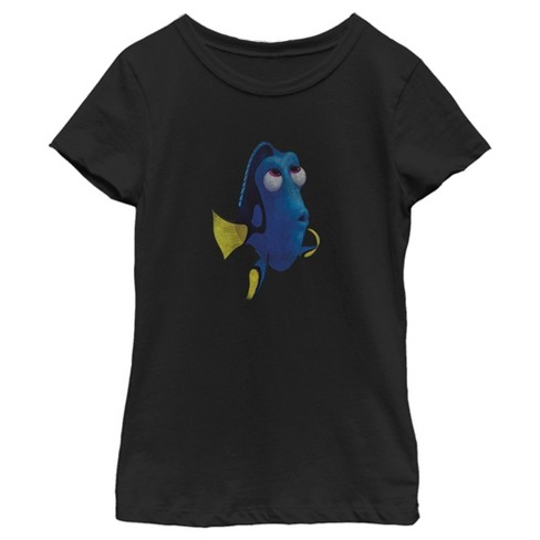 Girl's Finding Dory Have A Merry Something T-shirt - Black - Medium ...