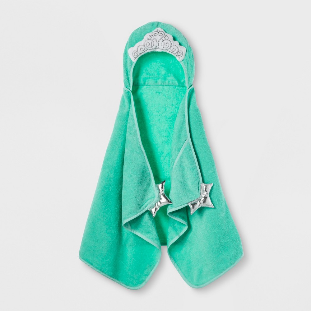 UPC 490970102352 Princess Crown Hooded Bath Towel Crystalized Green