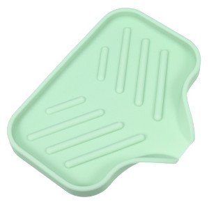 Unique Bargains Bathroom Kitchen Silicone Soap Dish - 1 of 4