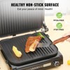 VEVOR 7-in-1 Commercial Electric Griddle, 14.4" 1800W Indoor Countertop Teppanyaki Grill, Stainless Steel, Nonstick Plate, 0-446℉ Adjustable Temp,110V - 2 of 4