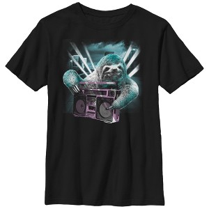 Boy's Lost Gods Sloth Boombox T-Shirt - 1 of 4