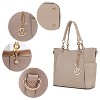 MKF Collection Merlina Embossed pockets Vegan Leather Women’s Tote Bag with Wallet by Mia K - 4 of 4