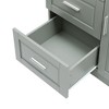 Gulches Gray Tall Storage Cabinet - 3 Drawers, 3 Doors, Adjustable Shelf (45LBS/Shelf), Anti-Tip & Sturdy for Bathroom/Office/Kitchen - 3 of 4