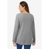 Woman Within Women's Plus Size Perfect Long-Sleeve V-Neck Tee - 3 of 4