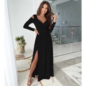 sachin and babi light blue dress Backless Strapless Plain Slim Fit Slit Dress, Sexy Style All Season Women's  Clothing, Perfect for Casual & Daily Wear, Womenswear main image 0
