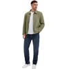 INSPIRE CHIC Men's Lapel Full Zip Up Solid Color Casual Lined Jacket - 2 of 4