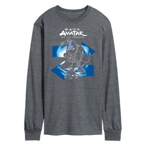 Men's - Avatar: The Last Airbender - Aang Arrows Long Sleeve Graphic T-Shirt - 1 of 4