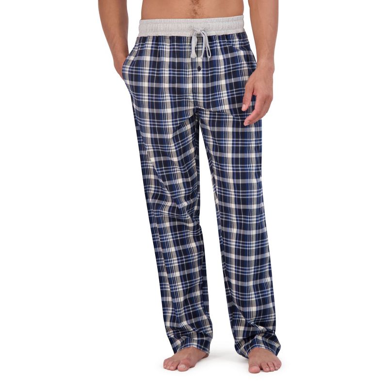 Hanes Originals Men&#39;s Plaid Stretch Woven Sleep Pajama Pants, 1 of 6
