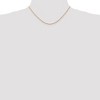 Black Bow Jewelry 1.5mm, 14k Rose Gold, Diamond Cut Solid Rope Chain Necklace - 2 of 4