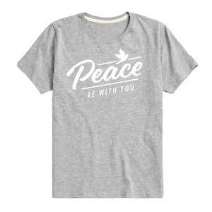Boys' - Instant Message - Peace Be With You Short Sleeve Graphic T-Shirt - 1 of 4