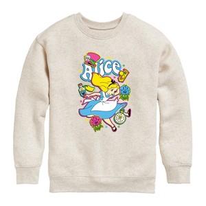 Boys' - Disney - Alice In Wonderland Graphic Long Sleeve Fleece Sweatshirt - 1 of 4