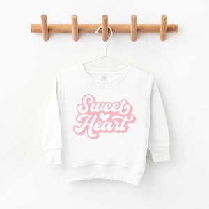 The Juniper Shop Sweet Heart With Heart Toddler Graphic Sweatshirt - 1 of 2