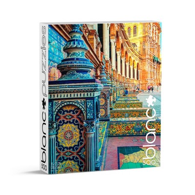 blanc Spanish Tiles Jigsaw Puzzle - 500pc