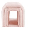 CAVINAS Multifunctional Storage Ottoman Bench with Arch Hollow Design, Plush Cushioned, Cat-Friendly Bench with Storage, Ottoman Footstool - 3 of 4