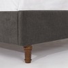Queen Size Bed Frame, 54" Tall Headboard Wingback Upholstered Bed, Platform Bed Frame, Wooden Slats Support, No Box Spring Needed, Bedroom Furniture - 4 of 4