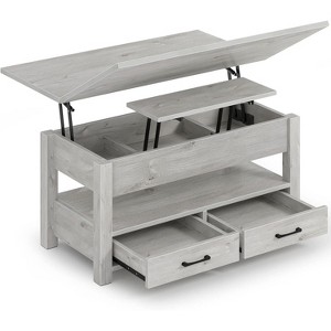 Coffee Table Lift Top, Multi-Function Convertible with Drawers and Hidden Compartment, Converts to Dining Table - 1 of 4
