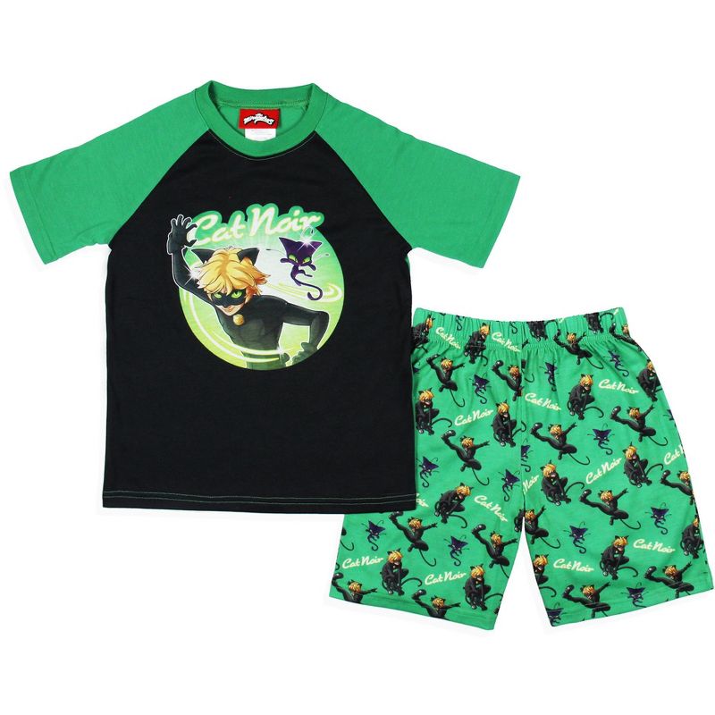 Miraculous: Tales of Ladybug & Cat Noir Boys' Character Pajama Set Shorts Multicolored, 1 of 6