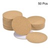 Unique Bargains Thickened Cork Self-Adhesive Round Coasters for Tableware - 3 of 4