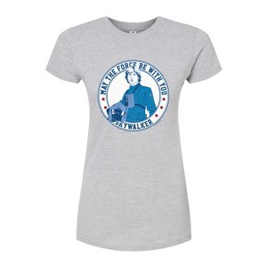 Women's - Star Wars - Luke Sykwalker Americana Fitted Graphic T-Shirt - 1 of 2
